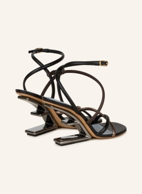FENDI Ankle-strap sandals , Color: BLACK/ SILVER (Image 1)
