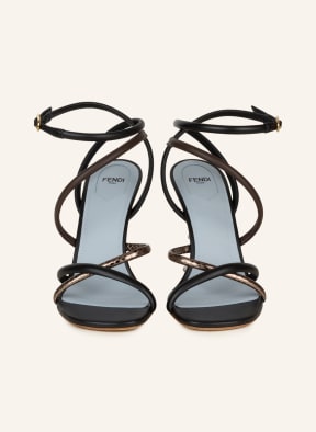 FENDI Ankle-strap sandals , Color: BLACK/ SILVER (Image 1)