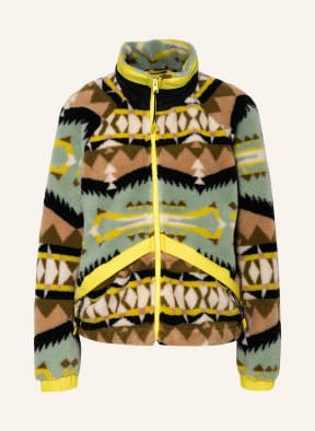 WOOLRICH Teddyfell-Jacke, Farbe: HELLGRÜN/ BEIGE/ GELB (Bild 1)