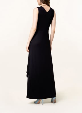 comma Dress in wrap look, Color: DARK BLUE (Image 1)