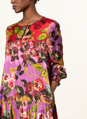 yippie hippie Dress, Color: RED/ PURPLE/ GREEN (Image 1)