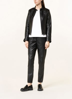 MRS & HUGS Leather jacket, Color: BLACK (Image 1)