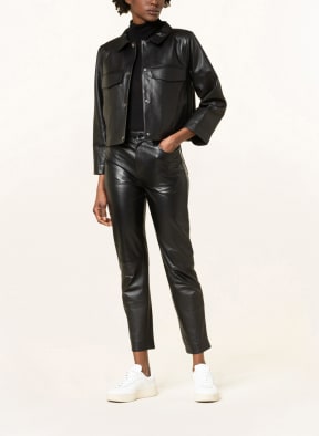 SCHYIA Leather jacket RIONA, Color: BLACK (Image 1)