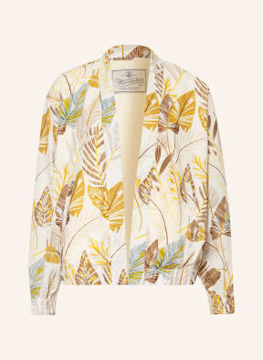 Herrlicher Satinblouson DANILA, Farbe: ECRU/ BRAUN/ GELB (Bild 1)