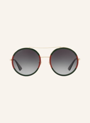 GUCCI Sunglasses GG0061S, Color: 4470J1 - GOLD/ GRAY GRADIENT (Image 1)