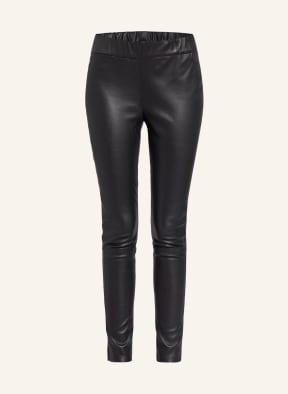 Maze black pants in Leather