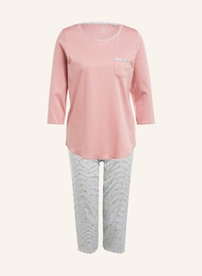 CALIDA 3/4 pajamas SWEET DREAMS, Color: BLUE/ WHITE/ DUSKY PINK (Image 1)