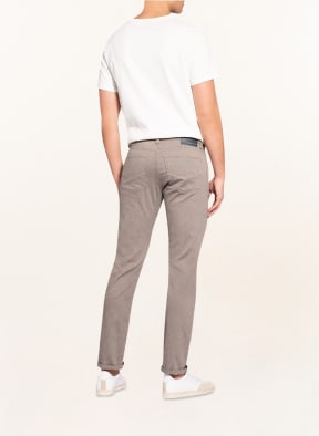 pierre cardin Trousers LYON tapered fit , Color: BEIGE/ DARK BROWN (Image 1)