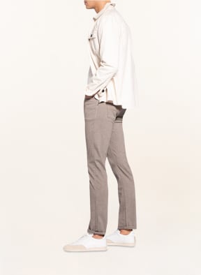 pierre cardin Trousers LYON tapered fit , Color: BEIGE/ DARK BROWN (Image 1)
