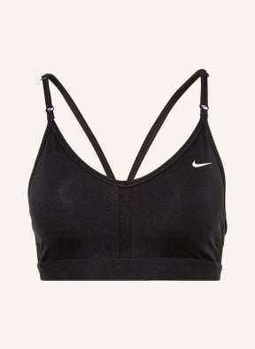 Nike Biustonosz sportowy DRI-FIT INDY z siateczką, Kolor: CZARNY (Obrazek 1)