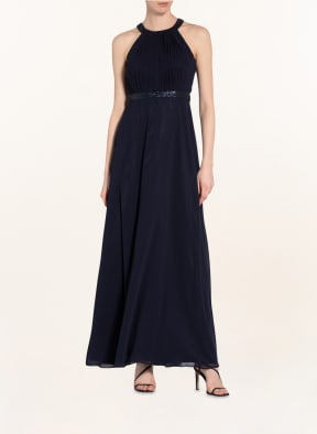 VM VERA MONT Abendkleid mit Schmucksteinen, Farbe: DUNKELBLAU (Bild 1)