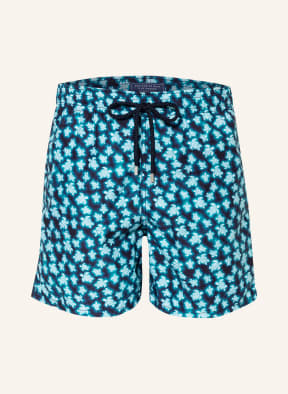 VILEBREQUIN Badeshorts BLURRED TURTLES, Farbe: DUNKELBLAU/ WEISS/ MINT (Bild 1)