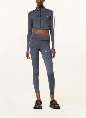 Palm Angels 3/4-Leggings mit Galonstreifen, Farbe: DUNKELBLAU (Bild 1)