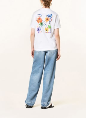 Off-White T-Shirt, Farbe: WEISS/ BLAU/ ORANGE (Bild 1)