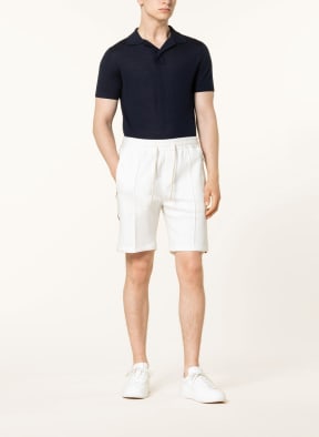 windsor. Sweat shorts NIENTE with tuxedo stripes , Color: WHITE (Image 1)