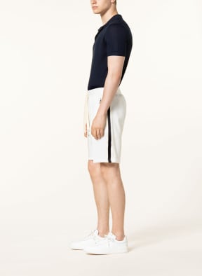 windsor. Sweat shorts NIENTE with tuxedo stripes , Color: WHITE (Image 1)