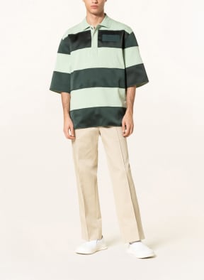 AMI PARIS Oversized polo shirt , Color: MINT/ DARK GREEN (Image 1)