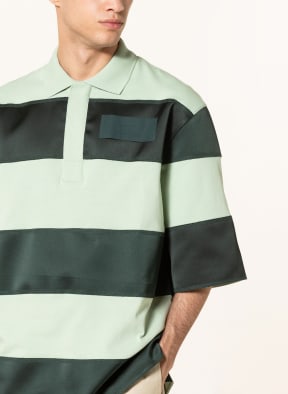 AMI PARIS Oversized polo shirt , Color: MINT/ DARK GREEN (Image 1)