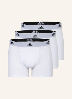 adidas 3er-Pack Boxershorts ACTIVE FLEX COTTON , Farbe: WEISS (Bild 1)