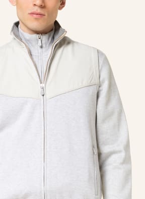 eleventy Vest in mixed materials, Color: LIGHT GRAY (Image 1)