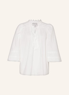 MUNTHE Blusenshirt HELIX mit Spitze und 3/4-Arm, Farbe: WEISS (Bild 1)