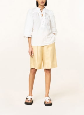MUNTHE Blusenshirt HELIX mit Spitze und 3/4-Arm, Farbe: WEISS (Bild 1)