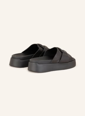 DONNA CAROLINA Platform slides, Color: BLACK (Image 1)