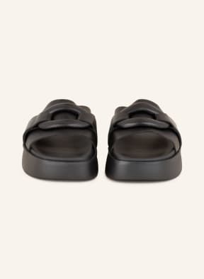 DONNA CAROLINA Platform slides, Color: BLACK (Image 1)