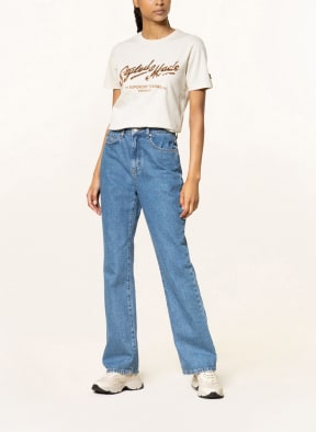 Superdry T-shirt VINTAGE SCRIPT with sequins, Color: BEIGE (Image 1)
