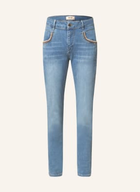 MOS MOSH 7/8 jeans NAOMI with decorative gems, Color: 406 LIGHT BLUE (Image 1)