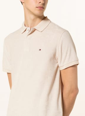 TOMMY HILFIGER Terry cloth polo shirt regular fit, Color: BEIGE (Image 1)