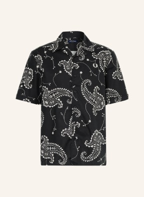 FRED PERRY Resort shirt comfort fit, Color: BLACK/ WHITE (Image 1)