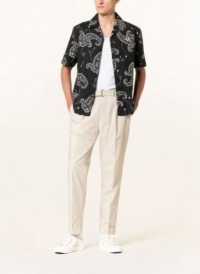 FRED PERRY Resort shirt comfort fit, Color: BLACK/ WHITE (Image 1)