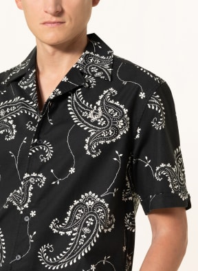 FRED PERRY Resort shirt comfort fit, Color: BLACK/ WHITE (Image 1)