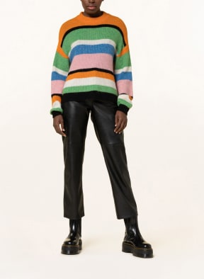 ICHI Sweater IHKAMARA, Color: ORANGE/ GREEN/ LIGHT PINK (Image 1)
