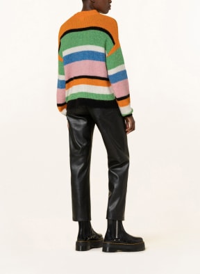ICHI Sweater IHKAMARA, Color: ORANGE/ GREEN/ LIGHT PINK (Image 1)