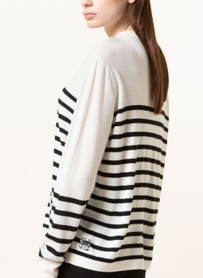 MARC CAIN Sweater, Color: 190 white and black (Image 1)