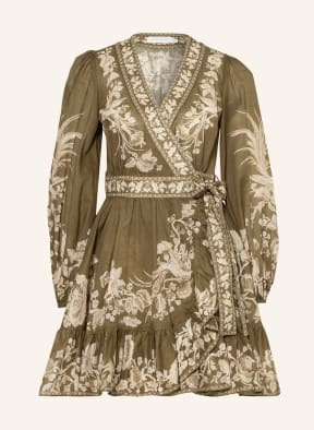 ZIMMERMANN Wickelkleid ANNEKE, Farbe: OLIV/ BEIGE (Bild 1)