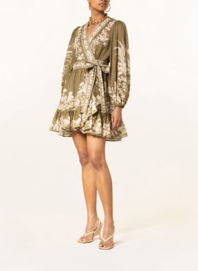 ZIMMERMANN Wickelkleid ANNEKE, Farbe: OLIV/ BEIGE (Bild 1)