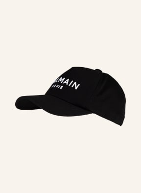 BALMAIN Cap, Color: BLACK/ WHITE (Image 1)