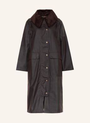 Barbour Mantel BURGHLEY, Farbe: DUNKELBRAUN (Bild 1)