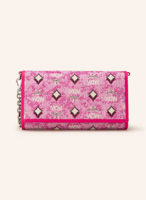 MCM Neck wallet AREN, Color: PINK/ WHITE (Image 1)