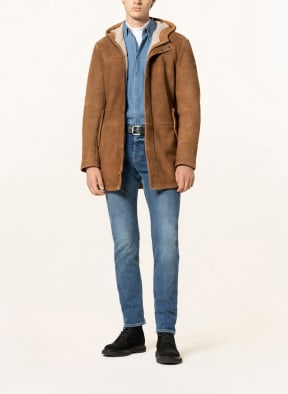 MILESTONE Leather jacket PINTO, Color: COGNAC (Image 1)