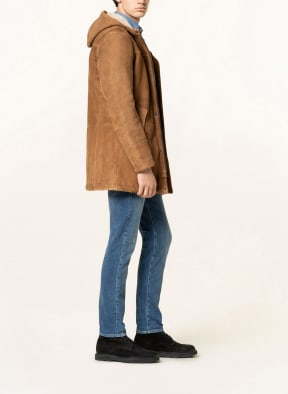 MILESTONE Leather jacket PINTO, Color: COGNAC (Image 1)