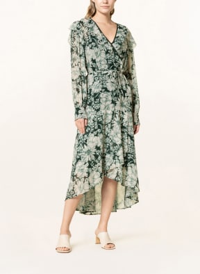 Phase Eight Dress INDIANA with frills, Color: WHITE/ GREEN/ DARK GREEN (Image 1)