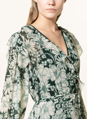 Phase Eight Dress INDIANA with frills, Color: WHITE/ GREEN/ DARK GREEN (Image 1)