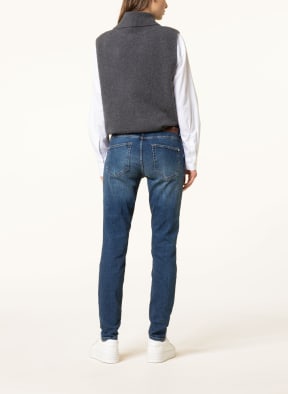 MOS MOSH Skinny jeans BRADFORD with glitter thread and decorative gems, Color: 401 BLUE (Image 1)