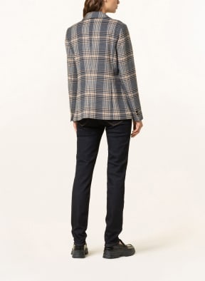 MOS MOSH Blazer ARZO , Color: BLUE/ ECRU/ DARK BROWN (Image 1)