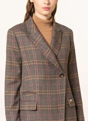 MOS MOSH Blazer TARA ANSINI, Color: DARK BROWN/ LIGHT BROWN/ ORANGE (Image 1)