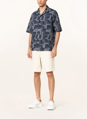 Officine Générale Resort shirt EREN comfort fit, Color: DARK BLUE/ WHITE (Image 1)